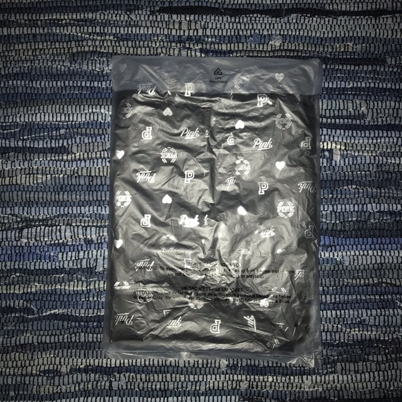 🖤VS-PINK💗Signature Tote Bag💕Black/S.Foil Logo💖 - Picture 5 of 8